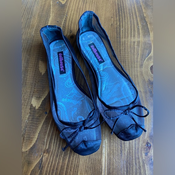 Vintage Dollhouse Mesh Ballet Flats - Picture 1 of 4